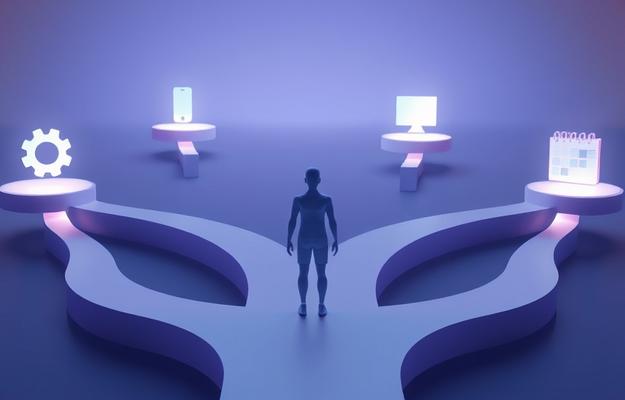 Person genießt Streaming mit zero-iptv App auf großem Bildschirm