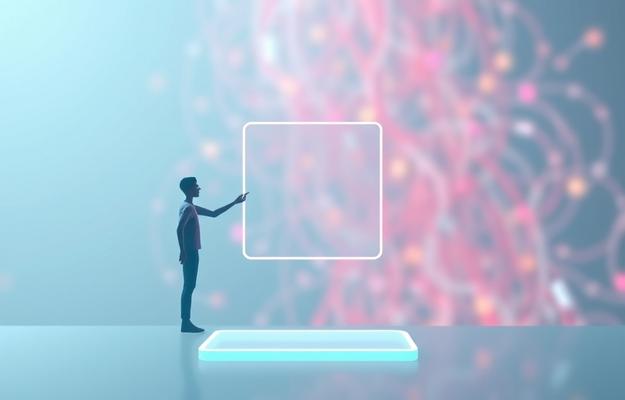 Mann nutzt IPTV-App auf Smartphone und Tablet