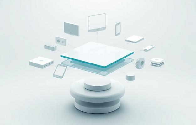 Vergleich verschiedener IPTV App Oberflächen auf Fernseher und Smartphone