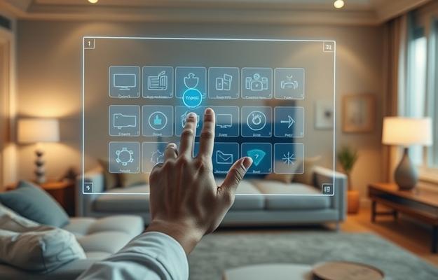 Familie genießt gemeinsam IPTV Inhalte auf großem Fernseher