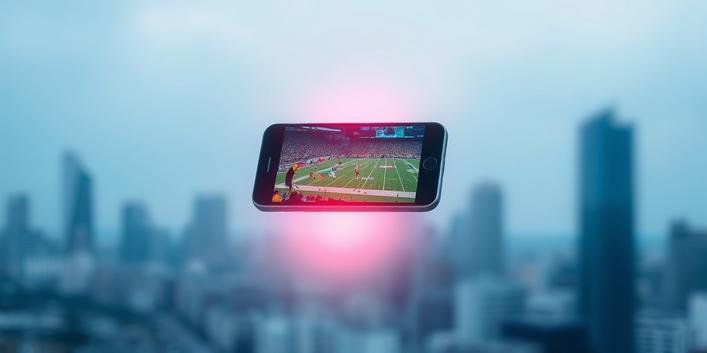 Mehrere Menschen entdecken IPTV Apps auf ihrer Smartphones während eines Busfahrten