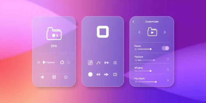 Ein Benutzer navigiert durch die verschiedene Kategorien einer IPTV App auf seinem Smartphone