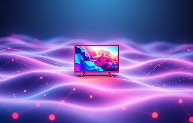 Modernes Fernsehen mit zero-iptv zeigt eine breite Auswahl an Programmen auf dem Fernseher