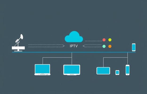 Mann nutzt IPTV auf verschiedenen Geräten